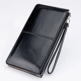 Women Wallets Candy Oil Leather Wallet Long Design Day Clutch Casual Lady Cash Purse Women Hand Bag Carteira Feminina HQB1673