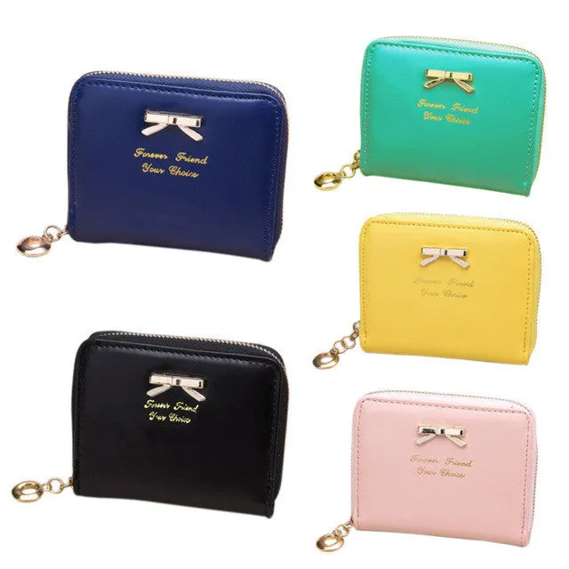 Women's Purse 2017 Dollar Price Purse Clutch Women Wallets Short Small Bag PU Leather Female Purses For Coins carteras mujer