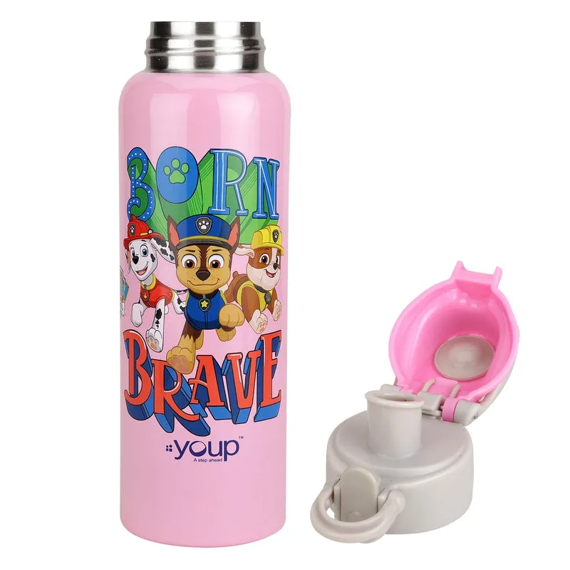 Youp Stainless Steel Paw Patrol Kids Insulated Water Bottle TIKTOK - 600 ml (Pink)